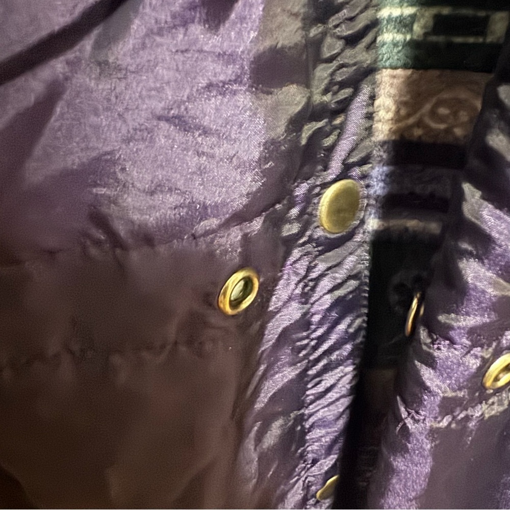 Vintage 90’s Purple Aztec Print Reversible Jacket - Picture 4 of 11